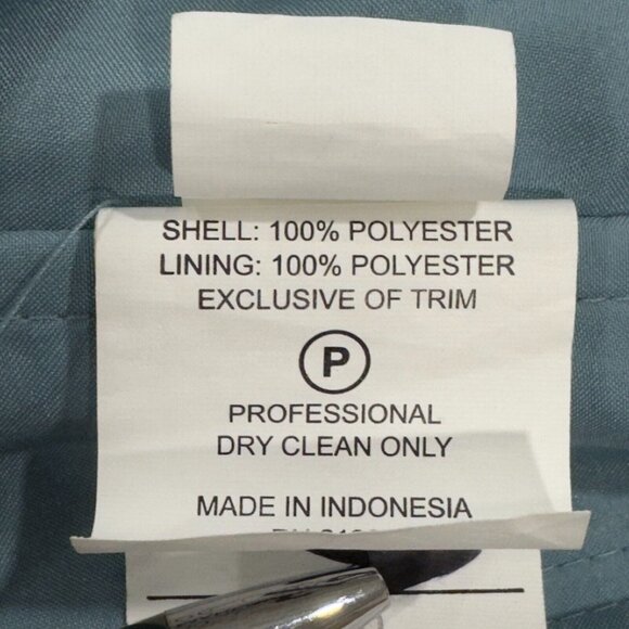 Morilee Madeline Gardner Teal Ruched Halter Maxi Dress Keyhole Back Zip Size 6 - Picture 12 of 13